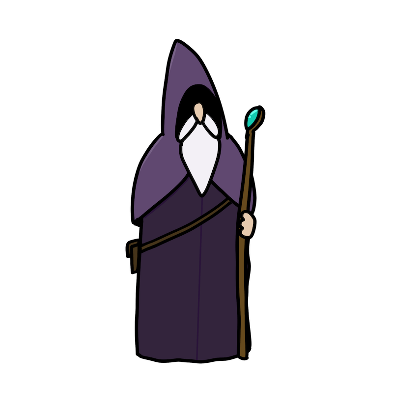 Dwarf Town wizard magician character